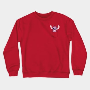 Angel in a pocket Crewneck Sweatshirt